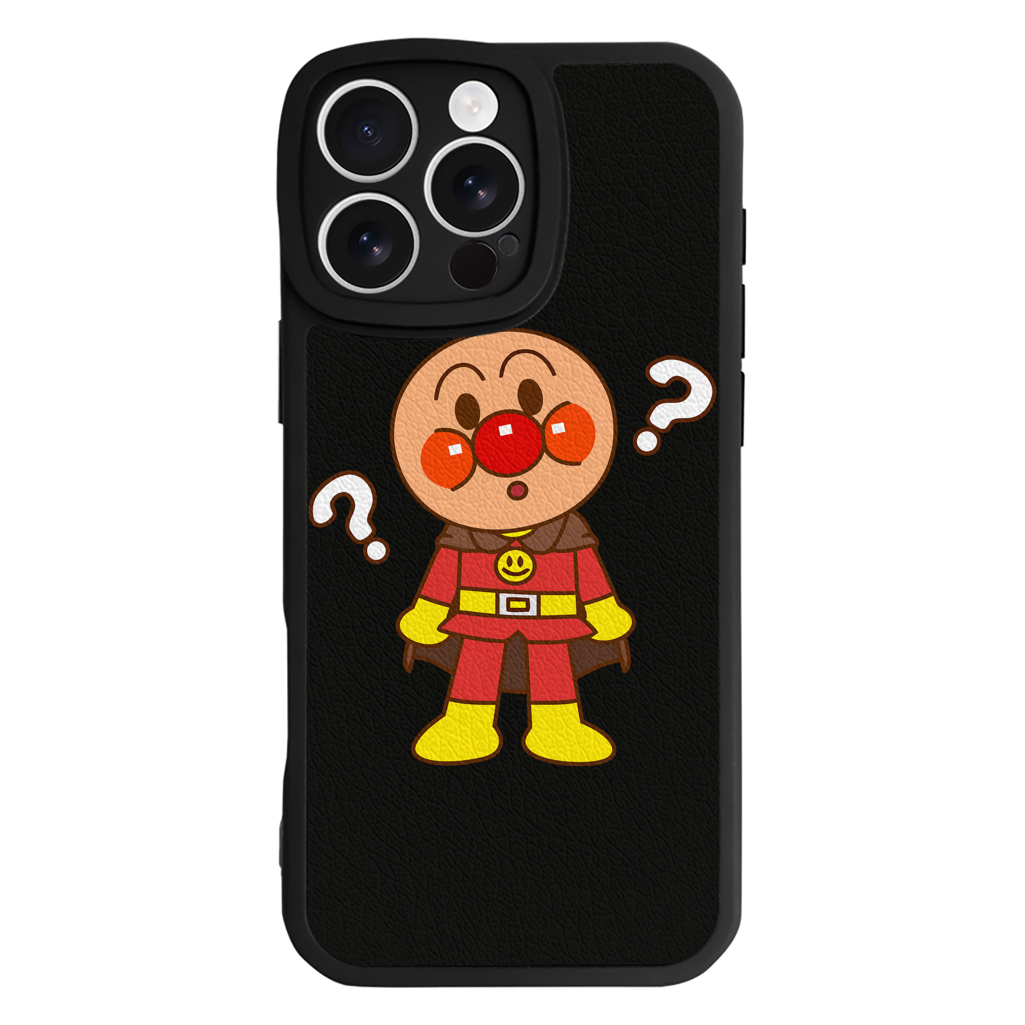 （画像用） アンパンマン Anpanman 【iPhone 16シリーズ対応】シリコンスマホケース（レザー調） 材質：シリコン